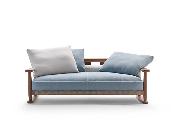 Divano da giardino in iroko Meriggio FLEXFORM fabbrica FLEXFORM dall'Italia. Foto №2