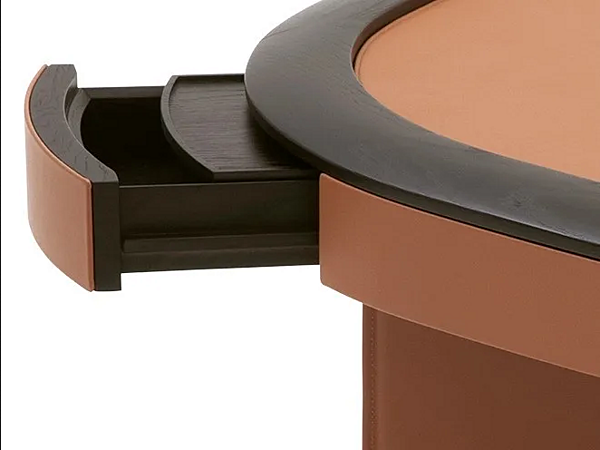 Tavolo da gioco quadrato in pelle Flamingo GIORGETTI 73200 fabbrica GIORGETTI dall'Italia. Foto №3