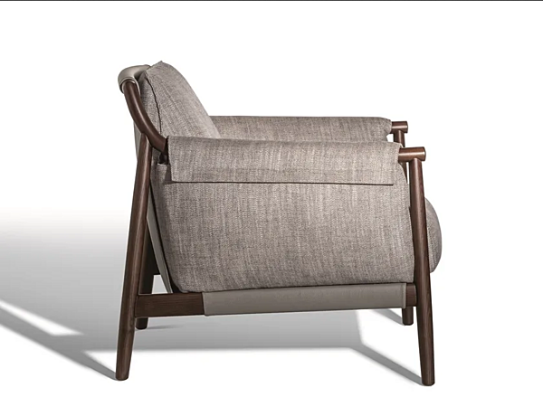 Poltrona in tessuto con braccioli Times Lounge Poltrona Frau fabbrica POLTRONA FRAU dall'Italia. Foto №2