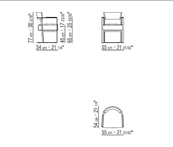 Poltrona in pelle con braccioli Morgan FLEXFORM fabbrica FLEXFORM dall'Italia. Foto №3