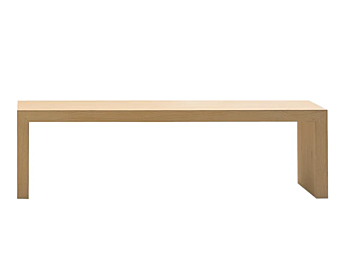 Panchina in legno della collezione Millennium Hope Cappellini MH_1R fabbrica Cappellini dall'Italia