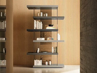 Libreria freestanding in legno e vetro AIR 1462 LAGO