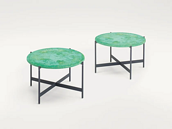 Tavolino da caffè rotondo in legno PAOLA LENTI HERON