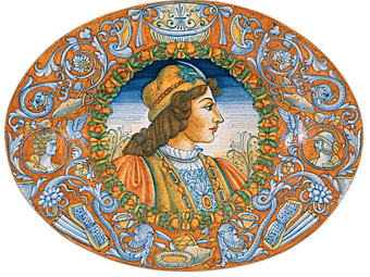 Elemento decorativo da parete in ceramica Museo L_Antica Deruta MS/62 Elemento decorativo da parete in ceramica Museo L_Antica Deruta MS/62 fabbrica L'Antica Deruta dall'Italia