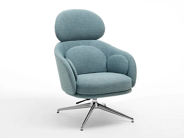 Poltrona bergère con poggiatesta e rivestimento sfoderabile Sunset Saba fabbrica SABA dall'Italia. Foto №1