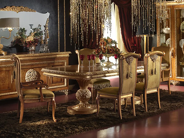 Tavolo rettangolare allungabile in legno A.R. Arredamenti Royal 706/A fabbrica A.R.ARREDAMENTI SRL dall'Italia. Foto №3