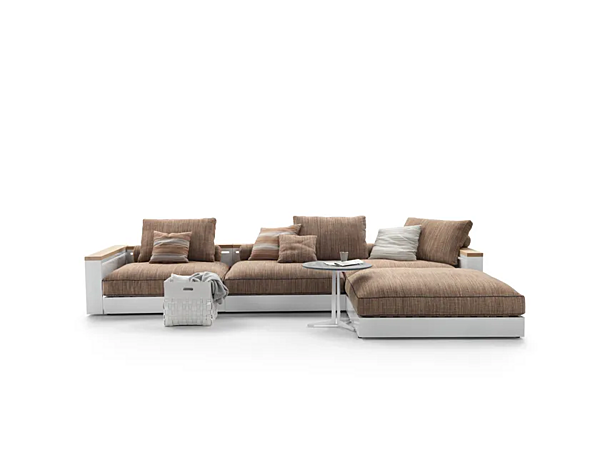 Divano angolare da giardino con chaise longue in tessuto FLEXFORM Freeport fabbrica FLEXFORM dall'Italia. Foto №3