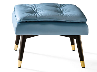 Panchina in pelle tufted Olivia Black Tie OLI60