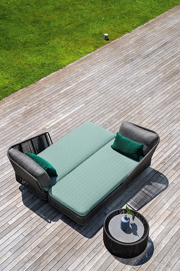 Daybed da giardino in alluminio verniciato VARASCHIN Tibidabo 1430/1430A, 1431/1431A fabbrica VARASCHIN dall'Italia. Foto №3