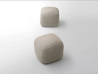Pouf quadrato in lino da giardino PAOLA LENTI Duve B147DN/B147DE