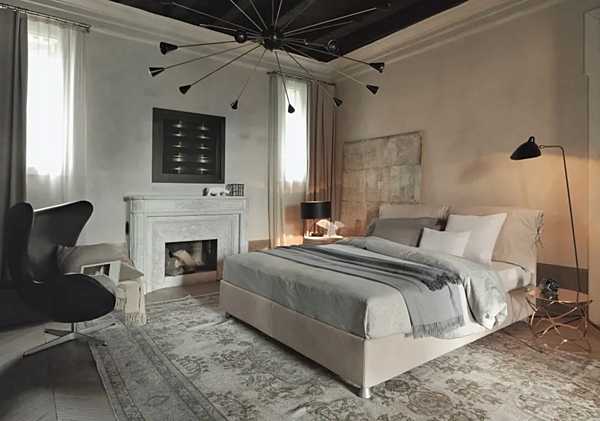 Letto matrimoniale con copertura removibile Nathalie Flou fabbrica Flou dall'Italia. Foto №10