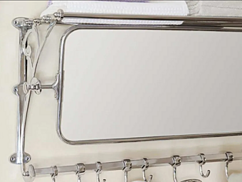 Specchio da bagno a muro in metallo unico Gentry Home fabbrica Gentry Home dall'Italia