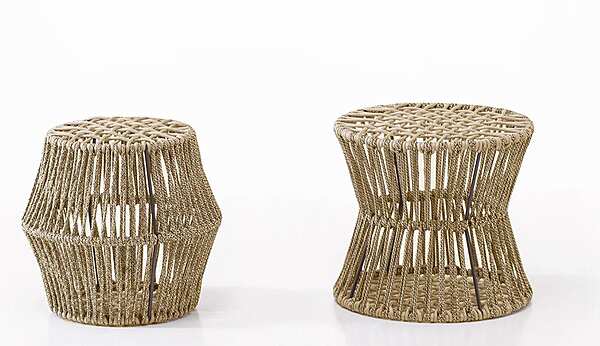 Пуф садовый круглый из ткани Ziggy Saba fabbrica SABA dall'Italia. Foto №3