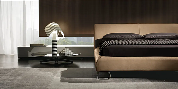Letto matrimoniale in pelle imbottita I 4 Mariani Add Look fabbrica i 4 Mariani dall'Italia. Foto №3