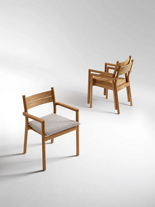 Sedia da giardino impilabile in legno con braccioli Apache Atmosphera fabbrica ATMOSPHERA dall'Italia. Foto №7