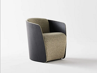 Poltrona in tessuto con struttura in legno Nube Italia collezione Sir N175002