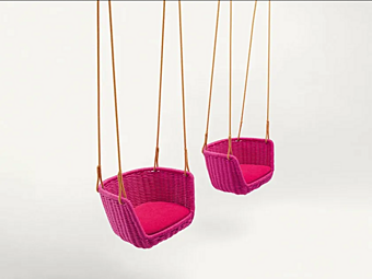 Sedia sospesa da giardino in rope PAOLA LENTI Adagio