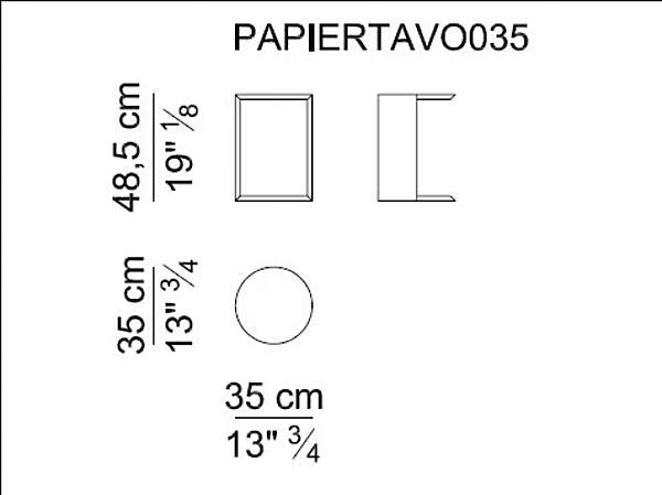 Tavolino rotondo in legno collezione Papier I 4 Mariani fabbrica i 4 Mariani dall'Italia. Foto №7