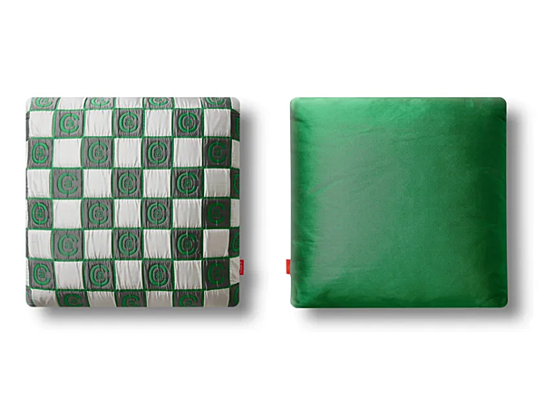 Cuscino geometrico quadrato in tessuto con telaio CHESS CASSINA fabbrica CASSINA dall'Italia. Foto №7