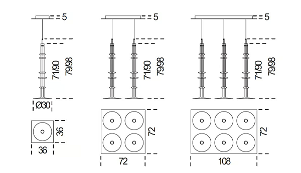 Lampada a sospensione in cristallo artigianale Narghile Gallotti&Radice fabbrica Gallotti & Radice dall'Italia. Foto №4