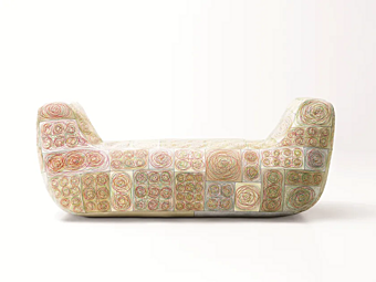 Pouf in feltro con rivestimento removibile Metamorfosi Bruco PAOLA LENTI M305A, M305B