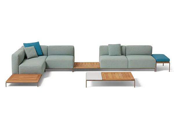 Tavolino da giardino in iroko CASSINA MEX HI fabbrica CASSINA dall'Italia. Foto №3