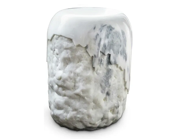 Sgabello in marmo Carrara basso BRABBU Yoho fabbrica BRABBU dall'Italia. Foto №1