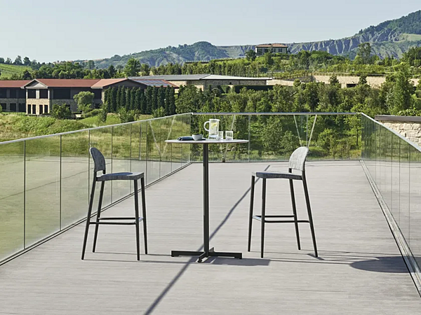 Panchetta da giardino in alluminio verniciato a polvere VARASCHIN Clever 229S5, 229S0 fabbrica VARASCHIN dall'Italia. Foto №5