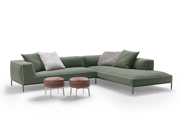Divano angolare in tessuto con schienale morbido FLEXFORM PERRY UP fabbrica FLEXFORM dall'Italia. Foto №1