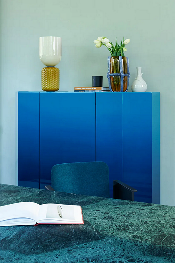 Vaso rotondo in vetro soffiato CASSINA Sestiere fabbrica CASSINA dall'Italia. Foto №6