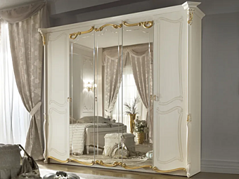 Armadio in legno specchiato CASA +39 collezione La Fenice 1314