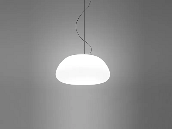 Lampada a sospensione in vetro Lumi Poga Fabbian fabbrica Fabbian dall'Italia. Foto №1