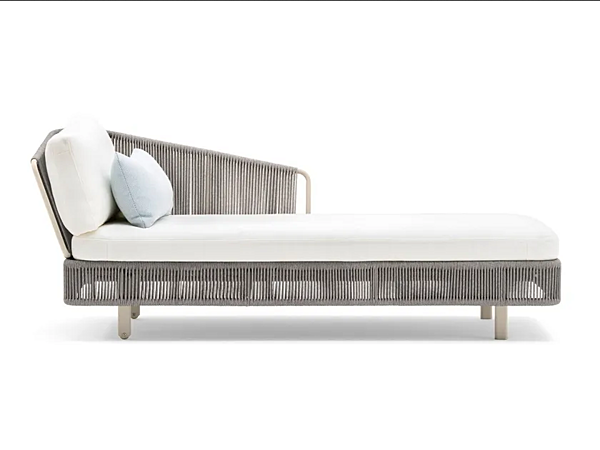 Daybed da giardino in alluminio verniciato VARASCHIN Tibidabo 1430/1430A, 1431/1431A fabbrica VARASCHIN dall'Italia. Foto №1