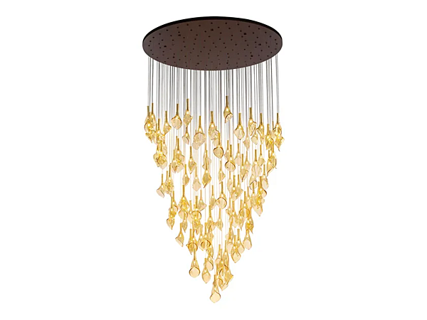 Lampada a sospensione in vetro di Murano fatta a mano Destin Charme MULTIFORME SS3390-140x260-A fabbrica MULTIFORME dall'Italia. Foto №1