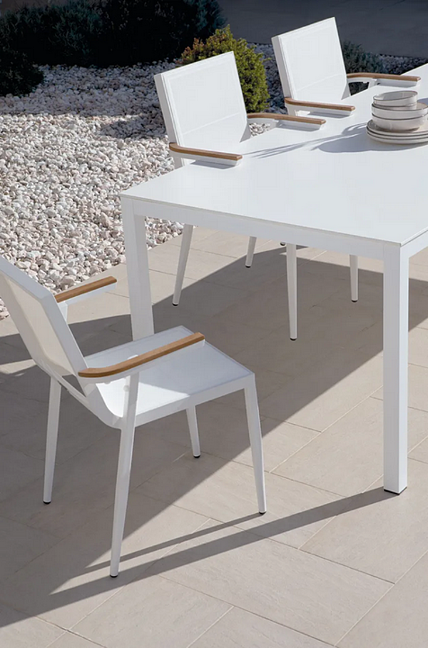 Sedia da giardino impilabile in alluminio con braccioli Atmosphera Domino DM.SB fabbrica ATMOSPHERA dall'Italia. Foto №6