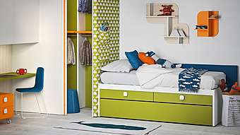 Letto Equipped platform bed