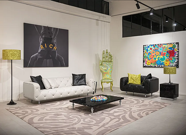 Tavolino da caffè quadrato in marmo Nero Marquina FORMITALIA JR REC fabbrica FORMITALIA dall'Italia. Foto №5