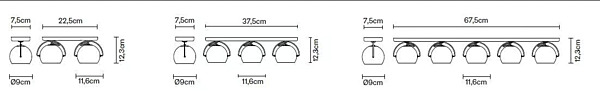 Applique da parete in metallo cromato Fabbian collezione Beluga fabbrica Fabbian dall'Italia. Foto №4