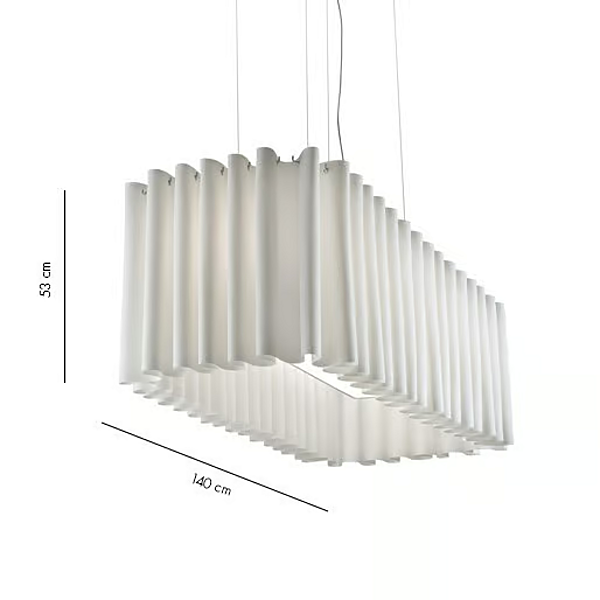 Lampada a sospensione in Trevira CS fluorescente AXOLIGHT Skirt fabbrica Axolight dall'Italia. Foto №8