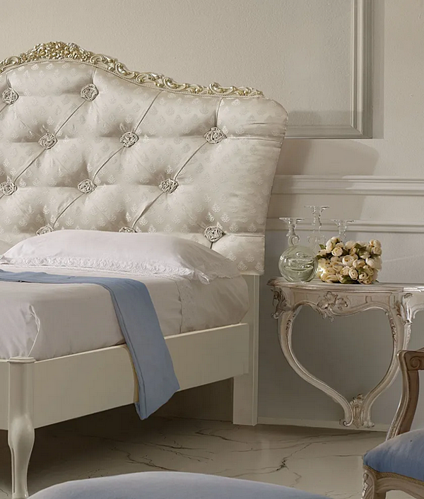 Letto matrimoniale in tessuto con testiera trapuntata CASA +39 BELLINI 424 fabbrica CASA +39 dall'Italia. Foto №2