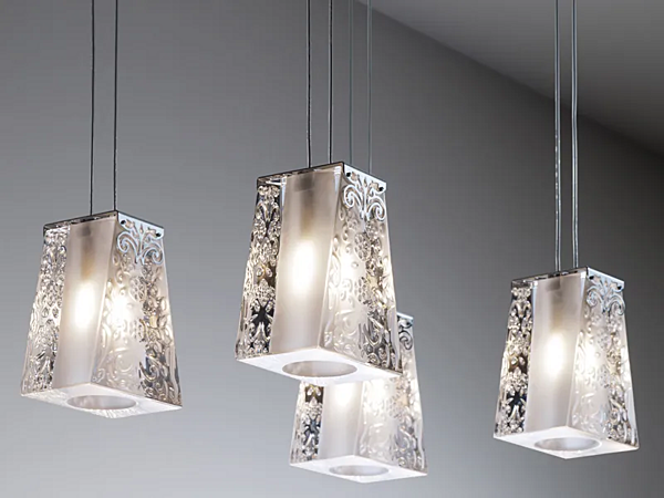 Lampada a sospensione in cristallo Vicky Fabbian fabbrica Fabbian dall'Italia. Foto №8