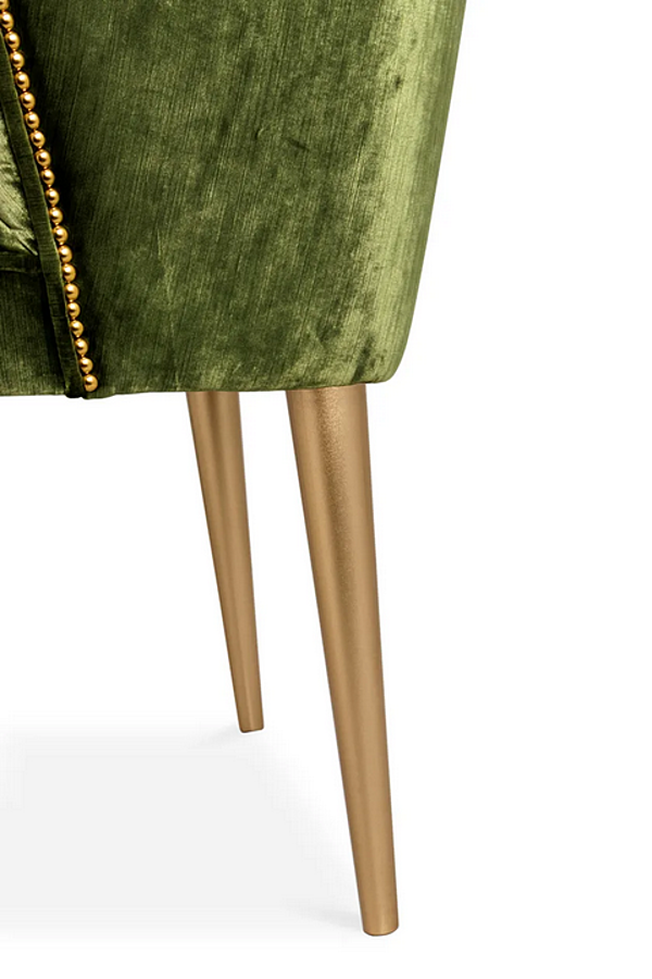 Poltrona in velluto imbottita con braccioli BRABBU NUKA fabbrica BRABBU dall'Italia. Foto №7