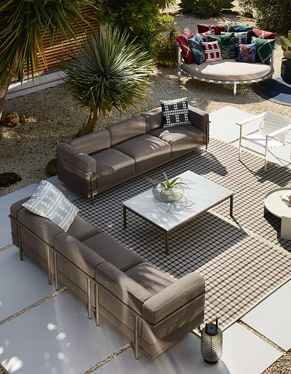 Divano da giardino a tre posti in tessuto CASSINA Grand Confort 003 fabbrica CASSINA dall'Italia. Foto №5