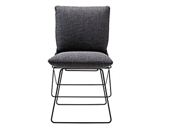 Sedia in acciaio con schienale imbottito Driade Sof Sof fabbrica Driade dall'Italia