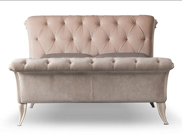 Letto matrimoniale in pelle con testata imbottita CORTEZARI GASTON 918-T, 918 fabbrica CORTE ZARI dall'Italia. Foto №2
