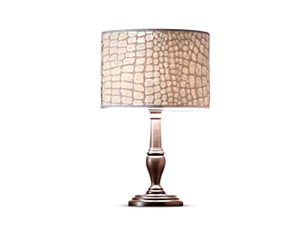 Lampada da tavolo Camelot Roll in metallo CORTEZARI 1432-R