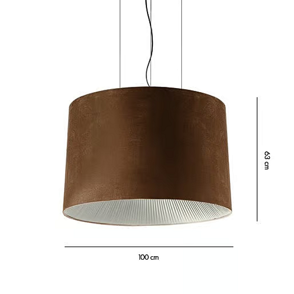 Lampada a sospensione in tessuto scamosciato AXOLIGHT Velvet fabbrica Axolight dall'Italia. Foto №11