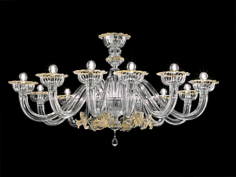 Lampadario Barovier&Toso Nekhel 5705/12