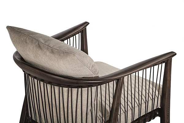 Poltrona con braccioli in tessuto Viola Poltrona Frau fabbrica POLTRONA FRAU dall'Italia. Foto №6