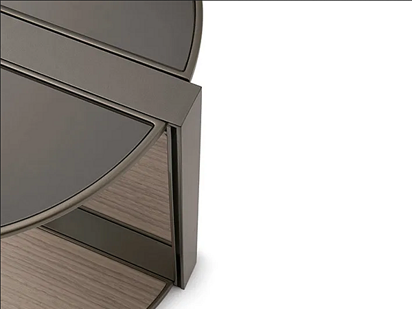Tavolino da caffè rotondo in metallo Clamp GIORGETTI 71800, 71810, 71830 fabbrica GIORGETTI dall'Italia. Foto №3